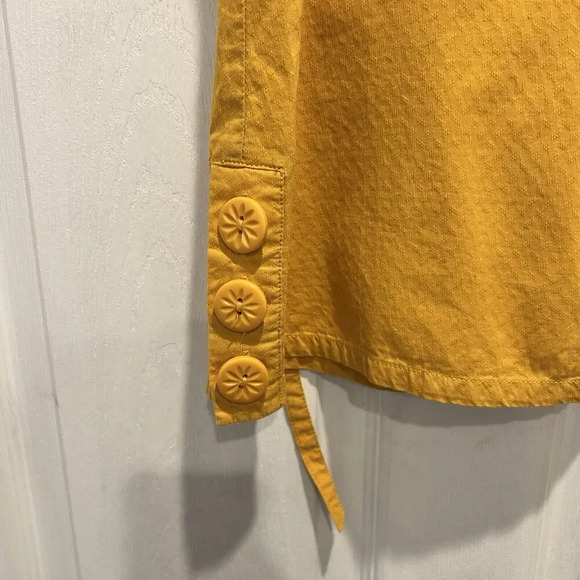 Tulle Anthropologie Yellow Mini Skirt Zip 100% Cotton Lightweight Pockets Small - Picture 3 of 9